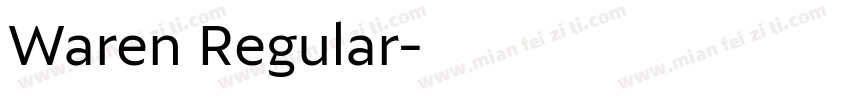 Waren Regular字体转换